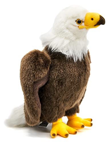 Uni-Toys - Weißkopfseeadler - 24 cm (Höhe) - Plüsch-Adler, Vogel - Plüschtier, Kuscheltier