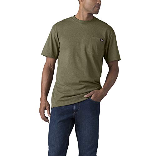 Dickies Herren Short Sleeve Heavyweight Crew Neck Pocket T-Shirt Henley-Hemd, Military Green, XX-Large