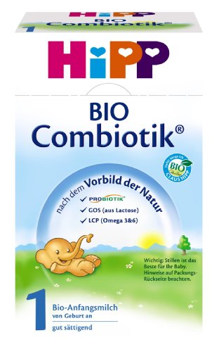 Hipp Bio Combiotik 1 Anfangsmilch - von Geburt an, 6er Pack (6 x 600g)