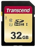 Transcend 32GB SDXC/SDHC 500S Speicherkarte TS32GSDC500S / bis zu 95 MBs lesen und 65 MBs schreiben