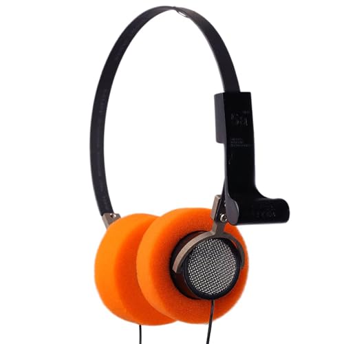 Star Kopfhörer, handgefertigt, Hi-Fi-Stereo, Ohrpolster, Stahlgeflecht, Cosplay, mit 3,5-mm-Klinkenstecker, Orange