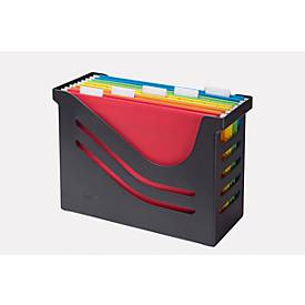Hängeregisterbox Jalema Re-Solution A4 für 15 Hängemappen, inkl. 5 Mappen, div. Farben