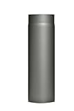 FIREFIX RD120/5 Ofenrohr aus 2 mm starken Stahl (Rauchrohr) in 120 mm Durchmesser, für Kaminöfen und Feuerstellen, Senotherm, dunkelgrau, 500 mm lang
