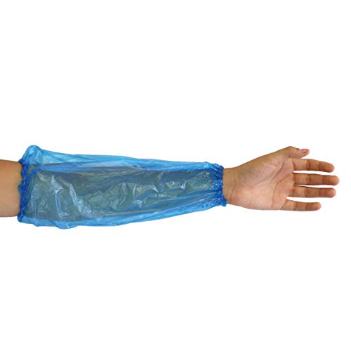 PE-Ärmelschoner, Premium-Schutzärmel, Top-Ärmelschutz, strapazierfähig, ca.40 my, Farbe:blau