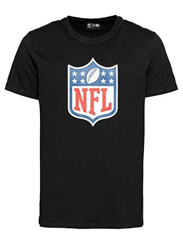 New Era Herren T-Shirt Team Logo Tee NFL Shield, Black, S, 11073678