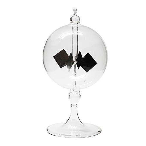 Wresetly Solar Crookes Radiometer Glas Handgemachtes Spielzeug für Party Haus Dekoration Geschenk Transparent