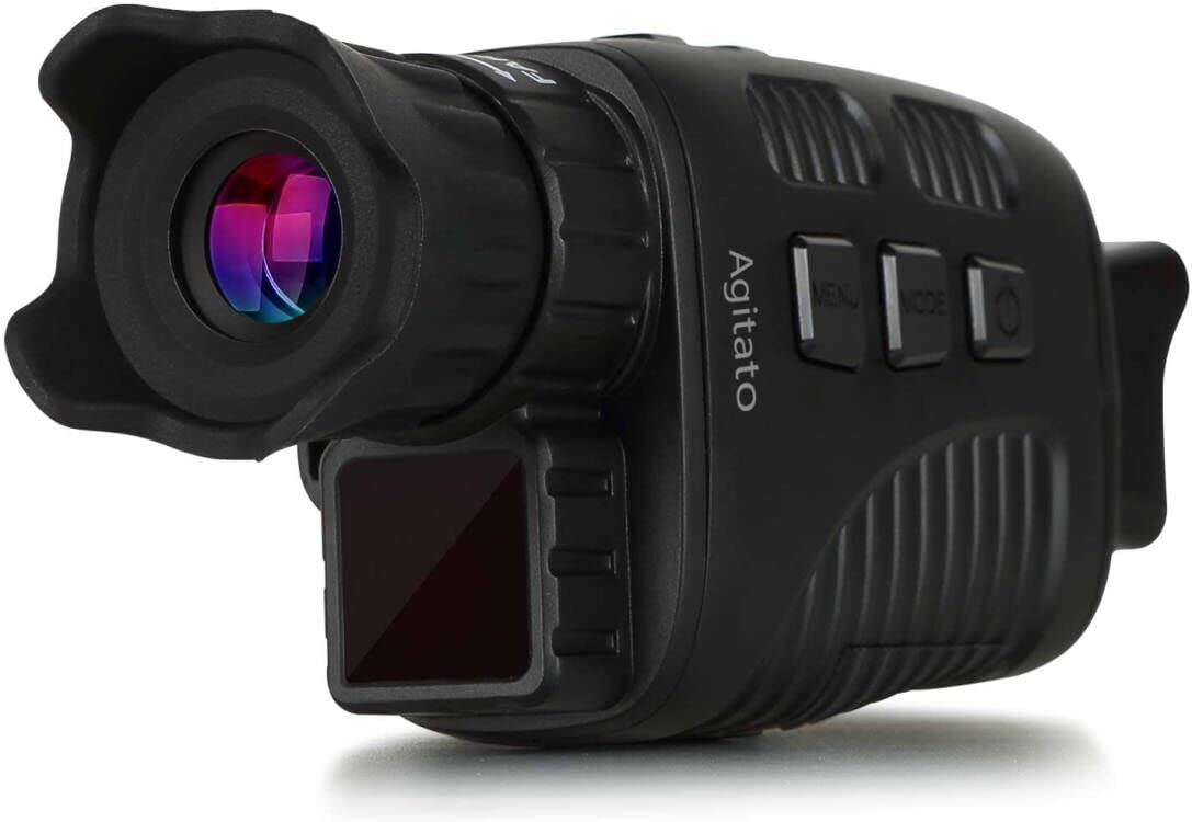 BlazeVideo Nachtsichtgerät, Digital Infrarot Nachtsichtgerät Monokular Teleskop für Tag und Nacht, Foto/Video Aufnahme für Jagd, Spotting Überwachung bis zu 200M in völliger Dunkelheit 1,5-Zoll-LCD