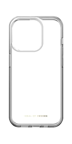 IDEAL OF SWEDEN Durchsichtige Handyhülle mit erhöhten Kanten und Nicht vergilbenden Materialien, fallgetesteter Schutz mit transparentem Finish, kompatibel mit iPhone 15 Pro (Clear)