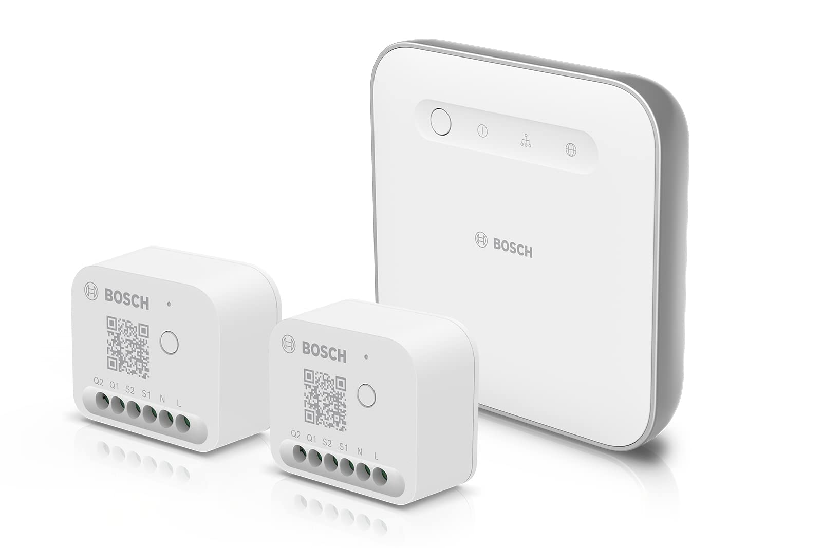 Bosch Smart Home Starter Set Licht-/Rollladensteuerung II zur Steuerung der Beleuchtung, Rollläden/Jalousien/Markisen, kompatibel mit Amazon Alexa, Google Assistant und Apple HomeKit - Amazon Edition