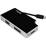 StarTech.com Audio Video Reiseadapter - 3in1 USB-C auf VGA, DVI oder HDMI - USB Typ C Adapter - 4K