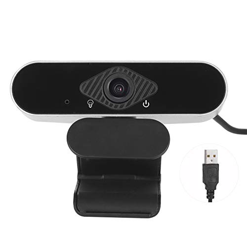 Webcam mit Mikrofon, Breitbild-Video-Webkamera, flexiblem drehbarem Clip, 1080p 30FPS HD-Webcam für Videoanrufe Aufzeichnung Konferenzspiele