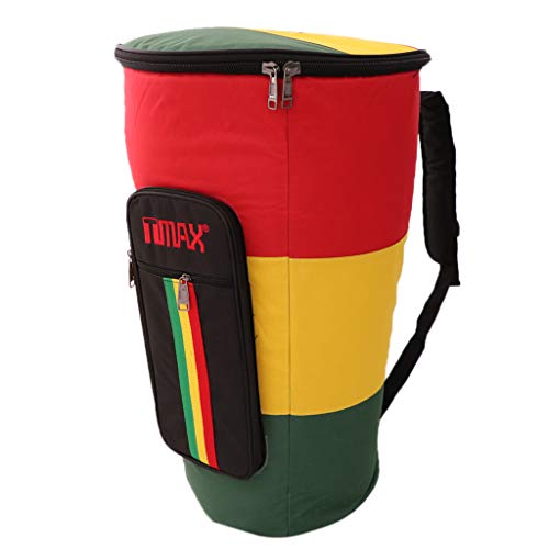Afrikanische Trommel Tragetasche Rucksack Djembe Tasche Gig Bag - Bunt, 12 Zoll