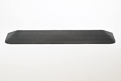 Bepco Rollstuhlrampe -Türkantenrampe - Schwellenrampe - Bordsteinkanten-Rampe aus Gummi - Auffahrrampe - Türschwellenrampe (3,8 x 110 x 32 cm)