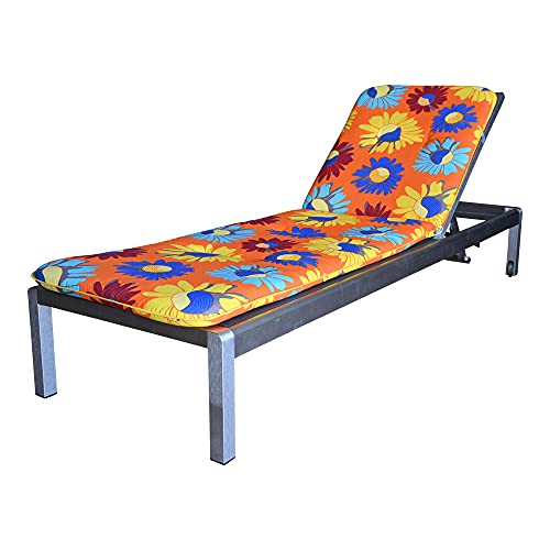Best Freizeitmöbel Auflage Liegestuhl Sonnen-Garten-Liege Rollliege Kissen Stuhlauflage 6 cm (6401778)