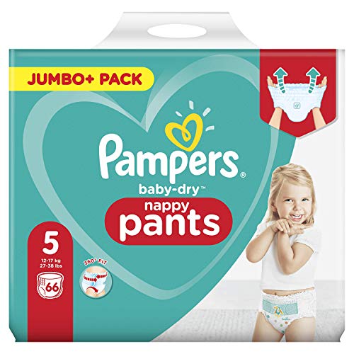 Pampers 81714241 Baby-Dry Pants windelhose, Weiß, 66 Stück