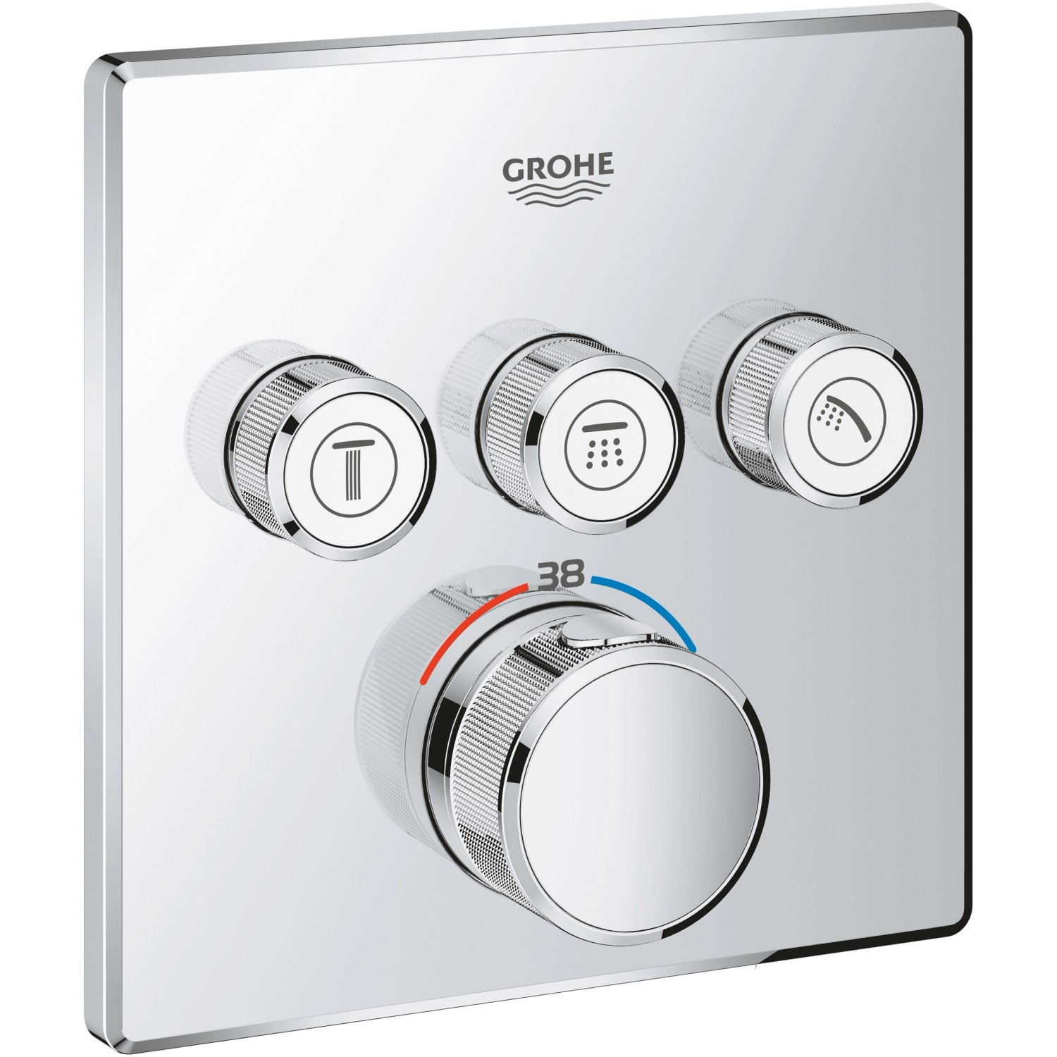 Grohe Thermostat Grohtherm SmartControl eckig Chrom