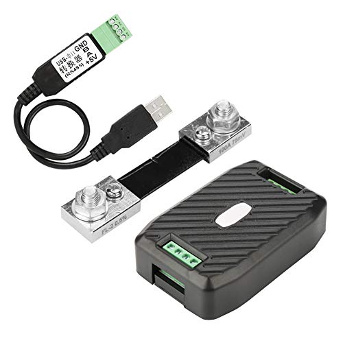 PZEM-017 DC-Kommunikationsbox RS485-Schnittstelle Modbus 0-300V 300A Shunt USB-Kabel Spannung Strom Strom Energieverbrauchsmesser(PZEM-017+100A+USB)