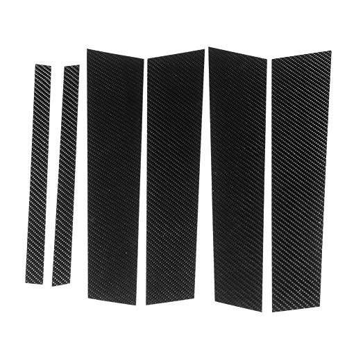 Gorgeri X1 E84 B Säulenverkleidung 6St./Set B Säulenverkleidung Kohlefaser-Außenabdeckung Dekor Passend für X1 E84 2011‑2015