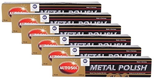 Autosol 6X Metal Polish Edel Chromglanz Metall Politur Chrompolitur 75 ml