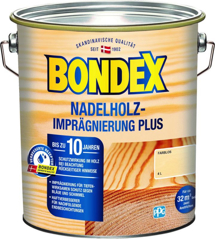 Bondex Nadelholz Imprägnierung Plus Farblos 4,00 l - 430647