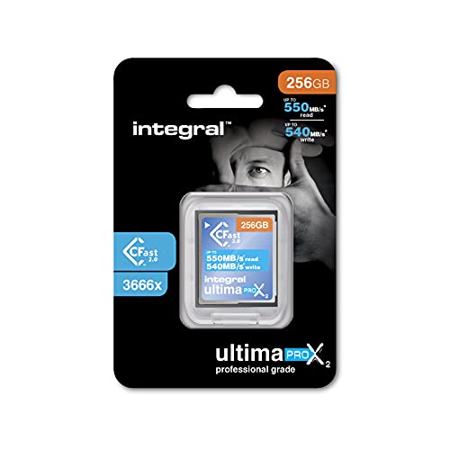 Integral Card 256 GB CFast 2.0 UltimaPro Ultra High Speed 550 Mbit/s Schreibgeschwindigkeit 540 Mbit/s