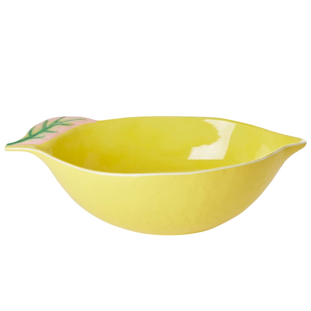 Rice Melamin Salat-Schale in Zirtonenform, Farbe gelb