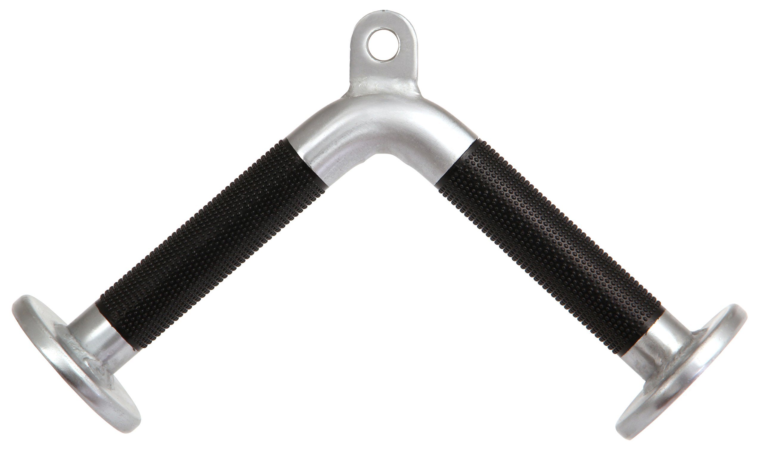 POWRX Trizep V-Griff gummiert und gerändelt I gummierte Hand-Grips I One size I Ideal für Fitness Kraft-Training