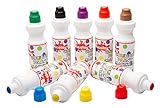 Scolaquip Chubbie Marker Standard-Farbe sortiert Farbe, 8 x 75ml, Supplies Educational Kunst für Kinder