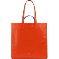 Dudubags, Shopper Tasche Leder 40 Cm in orange, Shopper für Damen