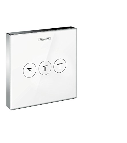 Hansgrohe thermostat unterputz showerselect glas 2 verbraucher weiß/chrom, 15738400