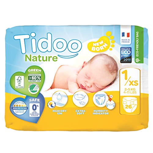 Tidoo 503785 Eco Front 1xs 2,5 kg Newborn, Unisex