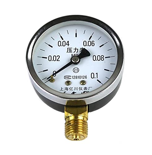 Y60 Manometer 0,06~60 MPa Gewöhnliches Manometer Wassermanometer Niederdruckbarometer (Size : 0-6 Mpa)