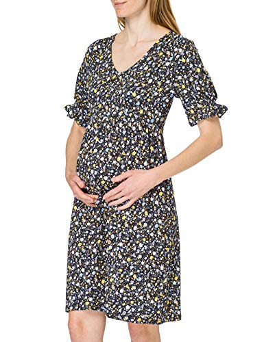 ESPRIT Maternity Damen Dress Nursing ss AOP Kleid, Night Sky Blue-485, XL