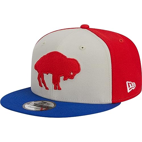 New Era Herren Cream/Royal Buffalo Bills 2023 Sideline Historic 9FIFTY Snapback Hat, cr me, One size
