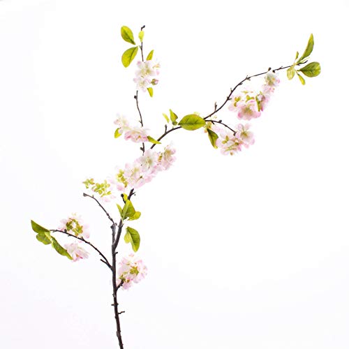artplants.de Künstlicher Kirschblütenzweig Valeska, 55 Blüten, Hellrosa, 105cm - Kunst Zweig - Frühlingsdekoration