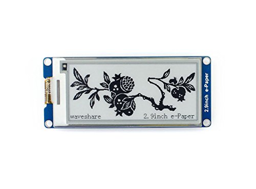 296x128 Resolution 2.9 Inch E-Paper Display Panel Module 3.3v E-Ink Electronic Screen SPI Interface with Embedded Controller Support Partial Refresh for Raspberry Pi/Arduino/Nucleo/Jetson Nano