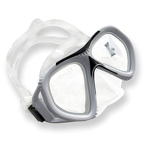 Schildkröt® Taucherbrille Tupai, Erwachsenen Tauchmaske, Zweiglasmaske, hochwertiges Silikon, verstellbares Kopfband