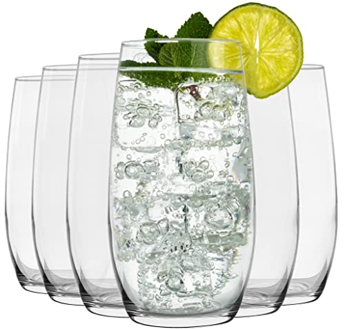 My-goodbuy24 Premium Wassergläser Longdrinkgläser | 6-teiliges Set | 360 ml | spülmaschinenfest | Hochwertige Qualität | Trinkgläser | Universalglas | Kratz- und schlagfest