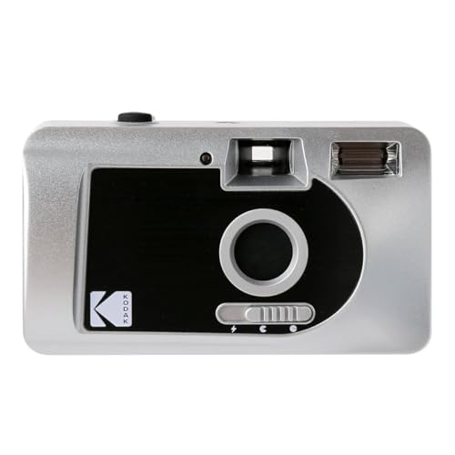 Kodak 490349 S-88 35 mm Filmkamera motorisiert, Selbstaufziehfunktion, silber/schwarz