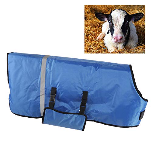 GOTOTOP Farm Kalb Kuh Baby warme Kleidung Oxford Stoff Mantel Wind & Wasser Proof für Neugeborene Rinder Tiere Zubehör (blau)