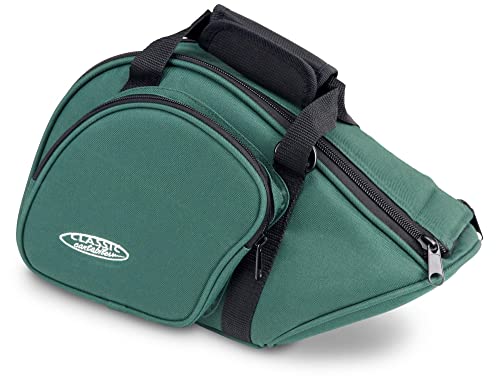 Classic Cantabile JHB-1 Tasche für Jagdhorn/Fürst-Pless-Horn (Softbag/Case mit Außentasche) grün