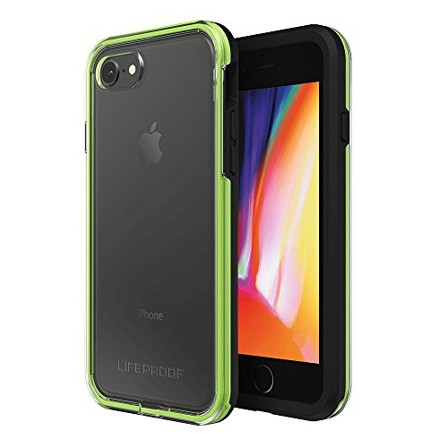 OtterBox Lifeproof Slam Series Schutzhülle für iPhone SE (2. Generation – 2020) und iPhone 8/7 (Nicht Plus) – Einzelhandelsverpackung – Nachtblitz (klar/Limette/schwarz)