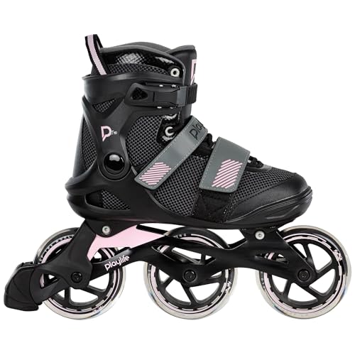Playlife Inline Skates GT Pink 110, Grau/Pink, für Damen, 110mm/80A Rollen, ABEC 7 Kugellager, Art. nr.: 880322 37