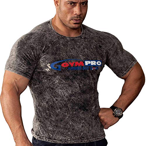 BIG SM EXTREME SPORTSWEAR Herren Shirt T-Shirt Stretch Shirt Bodybuilding Gym 2865 schwarz XL