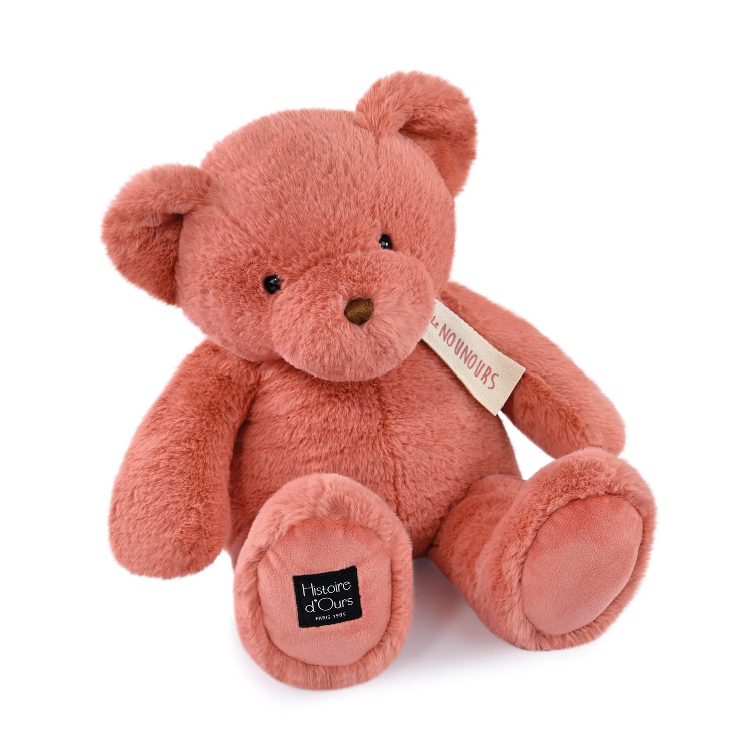 Histoire d'ours - Der Teddybär, 40 cm, Rosa, 40 cm, Geschenk zur Geburt, HO3233