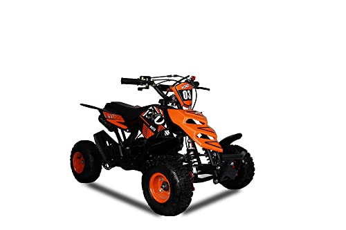 KXD M5 4" 49ccm Quad Mini ATV Miniquad Benzinmotor Kinderquad Kinder Enduro Pocketquad Sportquad Jugendliche Freizeitfahrzeuge Elektroquad Erwachsene Funsport orange