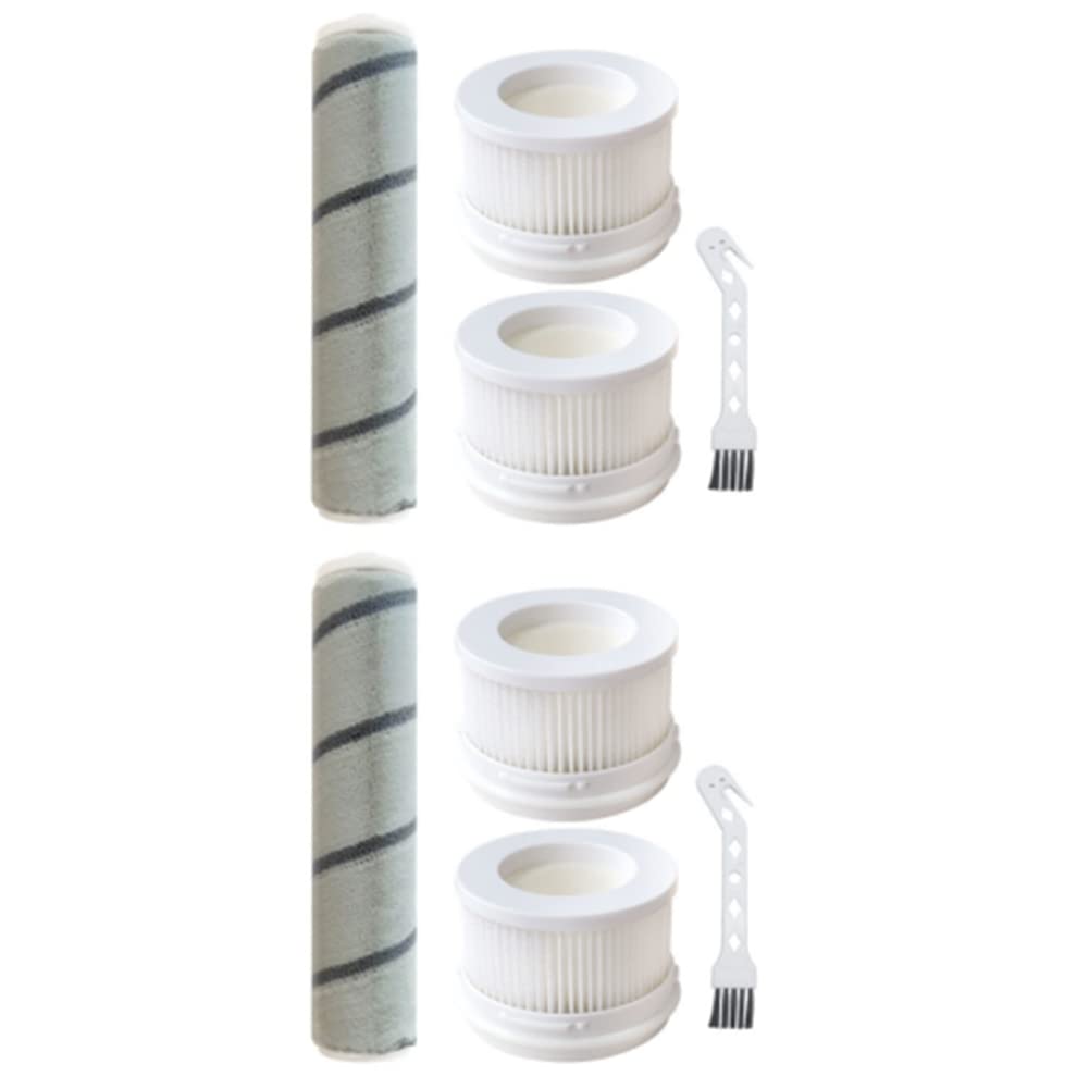 Flpeekash Hepa-Filter-Rollbürste, Ersatz für kabellose 1C-Handstaubsauger, 8 Stück