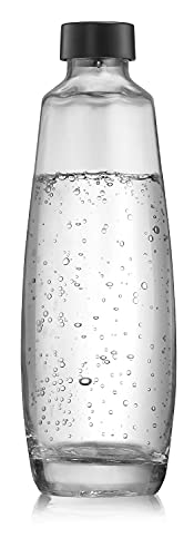 Sodastream Glaskaraffe für Duo-Sprudelwasserbereiter, klare, spülmaschinenfeste Glasflasche, 1 l