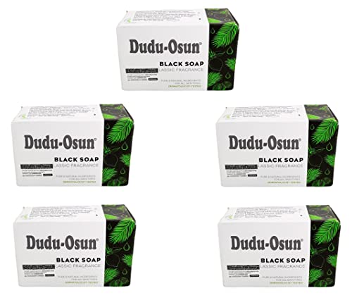 5er Pack Dudu Osun - Schwarze Seife aus Afrika Original Black Soap 5x150g