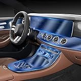 MIVLA Autoinnenraum Mittelkonsole Transparente TPU-Schutzfolie Reparaturfolie ， Für Mercedes Benz E-Klasse W213 2021-2022 Zubehör
